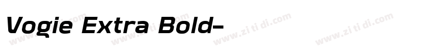 Vogie Extra Bold字体转换 Vogie Extra Bold字体转换